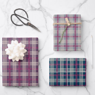 Sugar Plum Squares Set Wrapping Paper Sheet