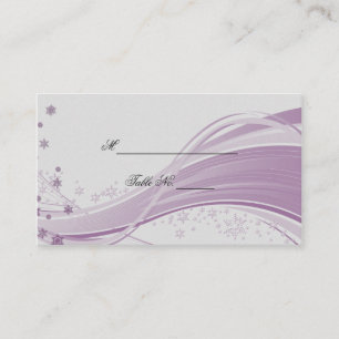 Sugar Plum Tree Snowflakes Wedding Place Cards