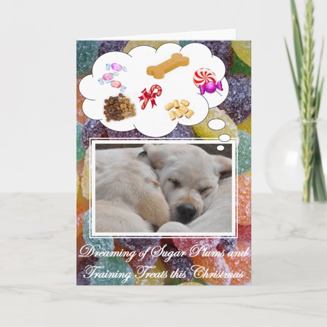 Sugar Plums and Training Treats card (Front)