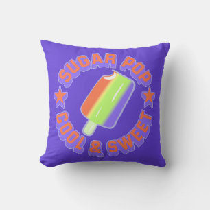 Sugar Pop Cartoon Ice Cream Reversible Cushion