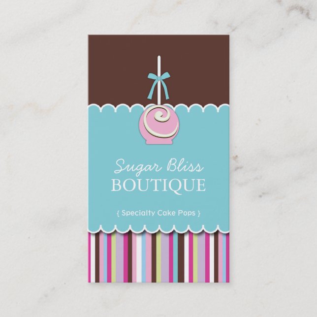 Sugar Pops Business Cards (Front)