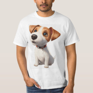 "Sugar Pup Bliss: Adorable Dog Sticker Tee" T-Shirt