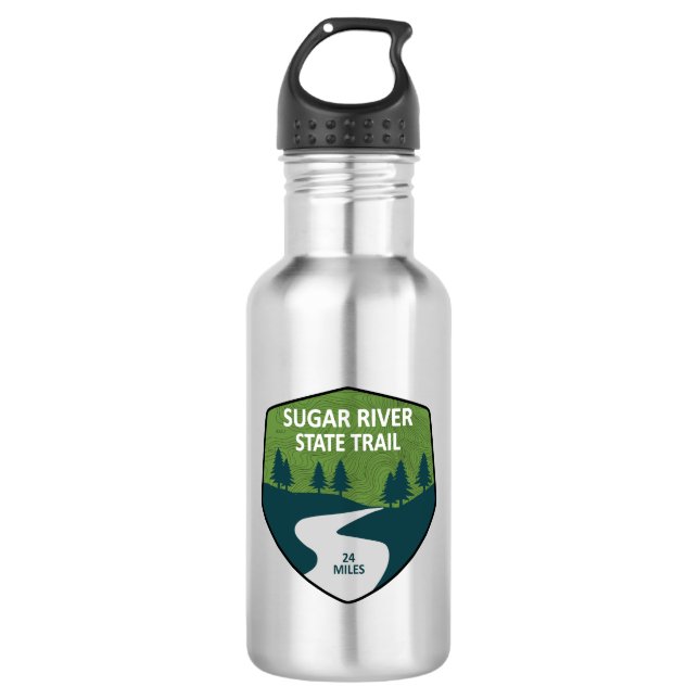 Sugar River State Trail Wisconsin 532 Ml Water Bottle (Front)