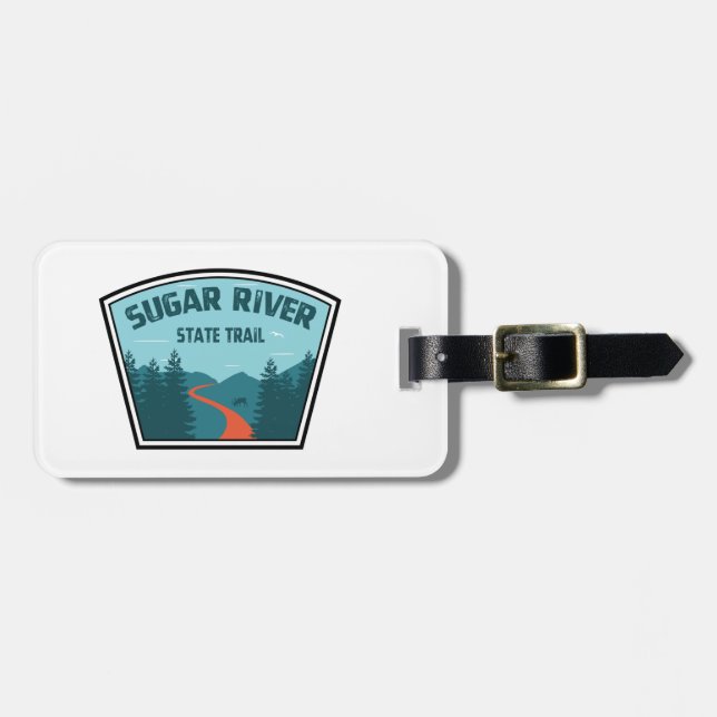 Sugar River State Trail Wisconsin Luggage Tag (Front Horizontal)
