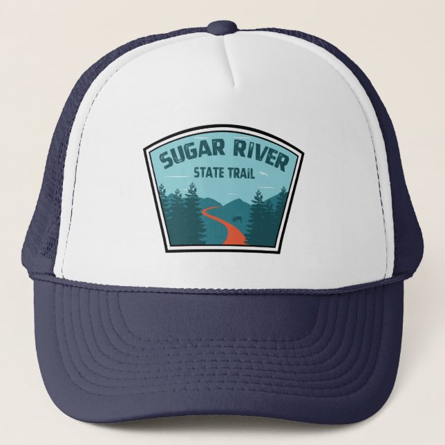 Sugar River State Trail Wisconsin Trucker Hat (Front)
