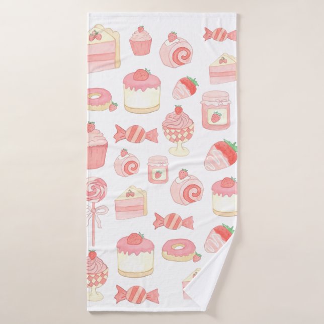 Sugar rush bath towel (Bath Towel)