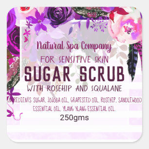 Sugar Scrub Label