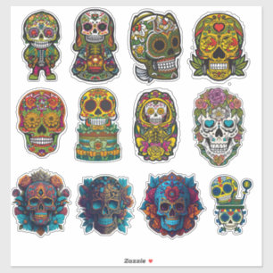 Sugar Skull Art 12 Piece Traditional Pack