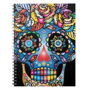 Sugar Skull Art, Day of the Dead Notebook