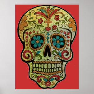 Sugar Skull Art, Day of the Dead Poster