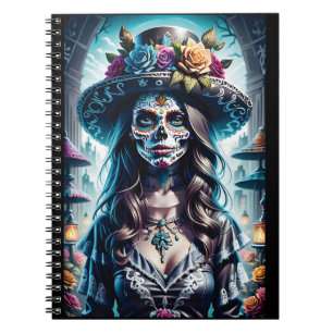 Sugar Skull Art -  Festive Spirit Notebook