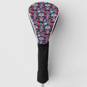 Sugar Skull Art - Floral Immortality Golf Head Cover