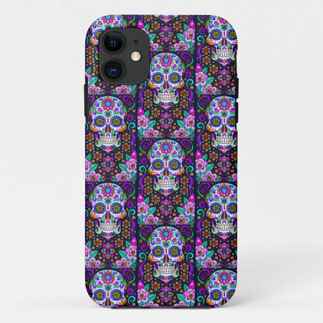 Sugar Skull Art - Life in Death Case-Mate iPhone Case (Back)