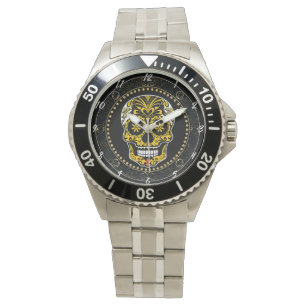 Sugar Skull Art - Spirit of Mexico Watch