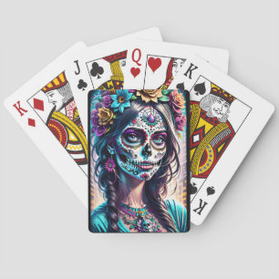 Sugar Skull Art -  Urban Elegance Playing Cards