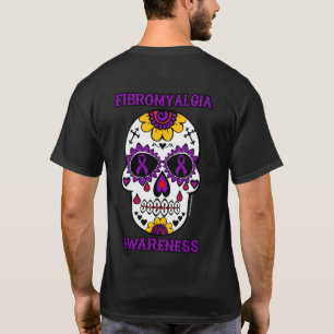 Sugar Skull/Awareness...Fibro T-Shirt