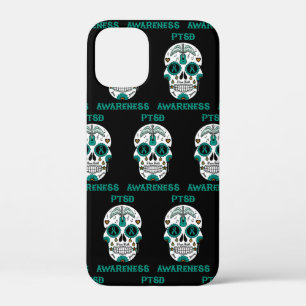 Sugar Skull/Awareness...PTSD iPhone 12 Mini Case