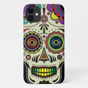 Sugar Skull Aztec Art Day of the Dead iPhone 11 Case