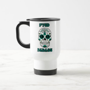 Sugar Skull/Badass...PTSD Travel Mug