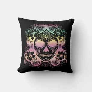 Sugar Skull Beautiful La Catrina Day of the Dead Cushion