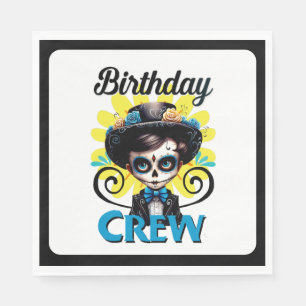 Sugar Skull Birthday Boy Napkin