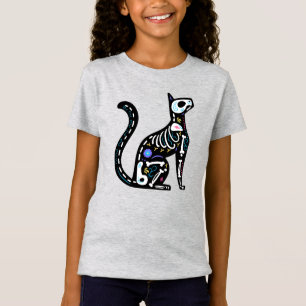 Sugar Skull Calavera Cat III T-Shirt