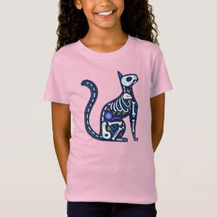Sugar Skull Calavera Cat III T-Shirt