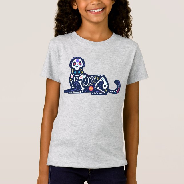 Sugar Skull Calavera Dog III T-Shirt (Front)