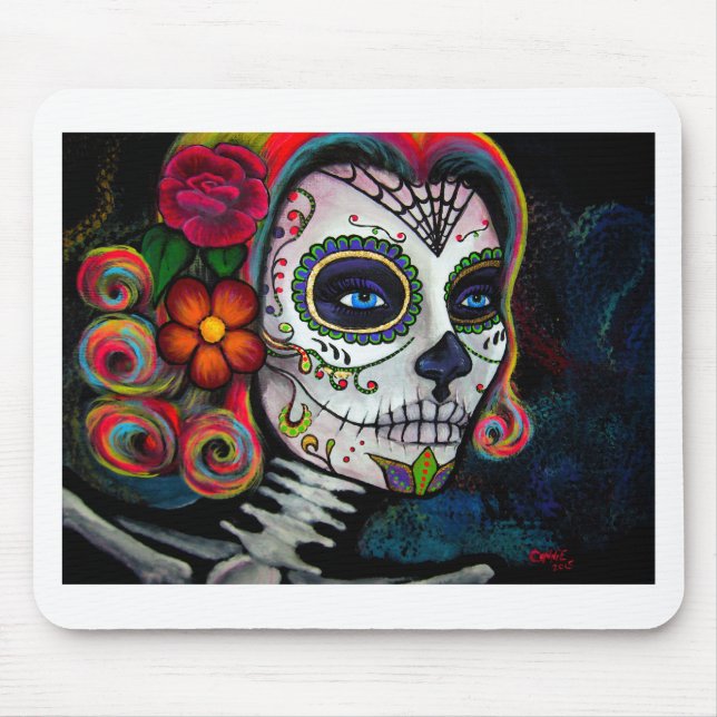Sugar Skull Candy Mouse Mat (Front)