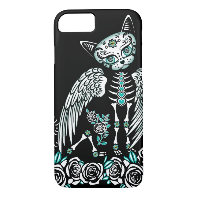 Sugar Skull Cat Case-Mate iPhone Case (Back)
