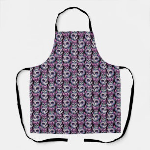 Sugar Skull Cat Pattern Apron