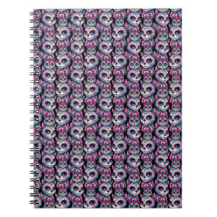 Sugar Skull Cat Pattern Notebook