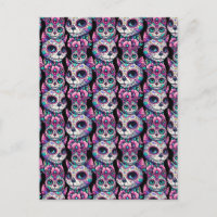 Sugar Skull Cat Pattern