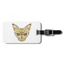 Sugar Skull Cat - Tattoo Design