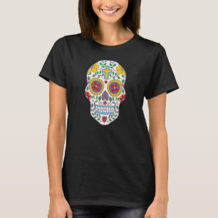 Sugar Skull Christian Mexican Pride Dia De Los Mue T-Shirt