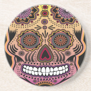 sugar skull coaster