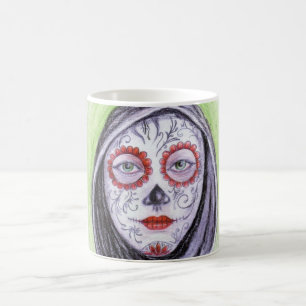 Sugar skull coffee mug
