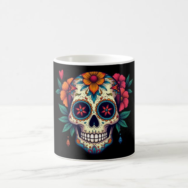Sugar Skull  Coffee Mug (Center)