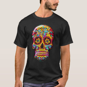 Sugar Skull   Cool Calavera Dia Muertos Day Dead S T-Shirt