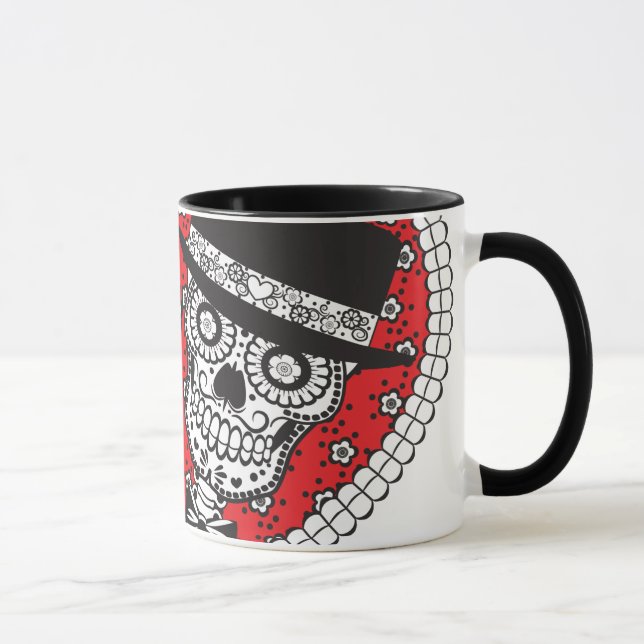 Sugar Skull Couple Mug (Right)