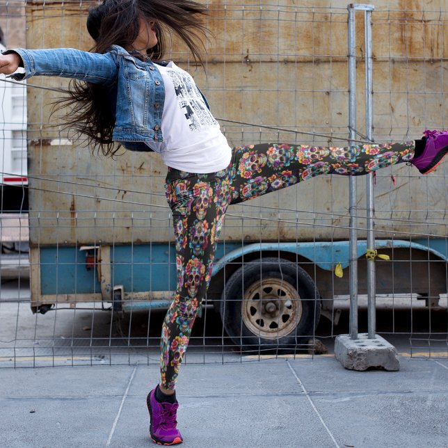 Sugar Skull Dance Leggings – Cool (Creator Uploaded)