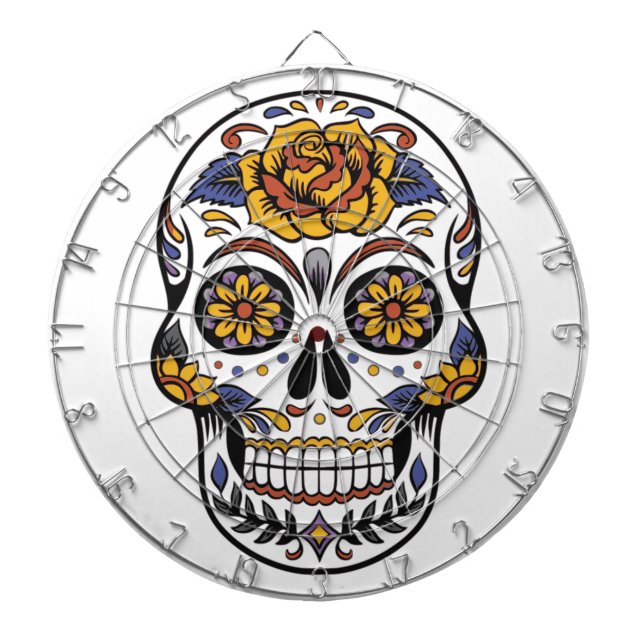 Sugar Skull Dartboard (Front)
