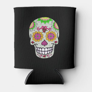 Sugar Skull, Day of the Dead Can Cooler