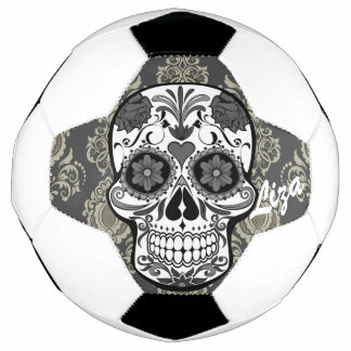 Sugar Skull "Day of the Dead" Damask Lace Custom  Football