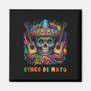 Sugar Skull Day Of The Dead Dia De Los Muertos Cin Magnet