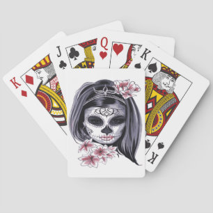 Sugar Skull Day of the Dead Día de Muertos Playing Cards