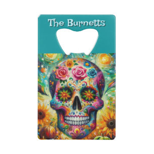 Sugar Skull Day of the Dead Floral Personalised