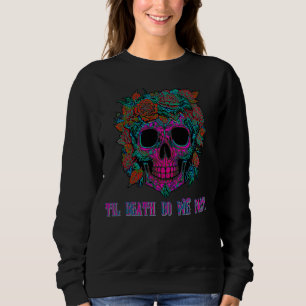 Sugar Skull Day of the Dead halloween Sweatshirt