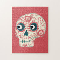 Sugar Skull Day of the Dead Jigsaw Puzzle