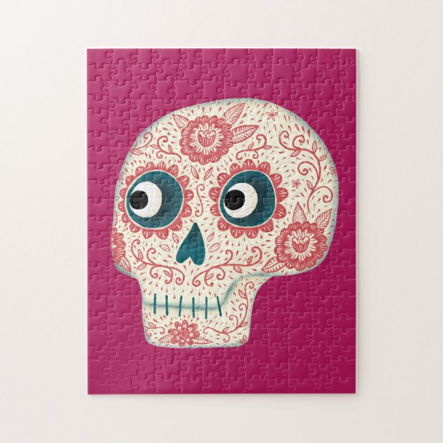 Sugar Skull Day of the Dead Jigsaw Puzzle (Vertical)